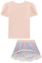 Conjunto de blusa em canelado liz e saia em tule com elastano. Com shorts embutido 97341 Infanti Infantil Menina Conjunto de blusa em canelado liz e saia em tule com elastano. Com shorts embutido 97341 Infanti Infantil Menina