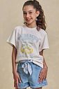 Camiseta over em meia malha 95230 Lilimoon Teen Menina Camiseta over em meia malha 95230 Lilimoon Teen Menina