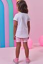Conjunto de blusa em meia malha e bermuda biker em molecotton 98760 Kukiê Infantil Menina Conjunto de blusa em meia malha e bermuda biker em molecotton 98760 Kukiê Infantil Menina