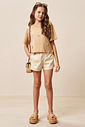 Shorts em sarja com elastano 92678 Vic Teen Menina Shorts em sarja com elastano 92678 Vic Teen Menina