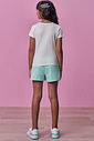 Conjunto de blusa em cotton e short saia em moletom sem pelúcia 98260 Vic Teen Menina Conjunto de blusa em cotton e short saia em moletom sem pelúcia 98260 Vic Teen Menina