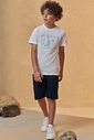 Bermuda em linho santorine com elastano 95121 Johnny Fox Teen Menino Bermuda em linho santorine com elastano 95121 Johnny Fox Teen Menino