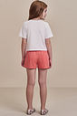 Conjunto de blusa em meia malha e shorts em viscose 98551 Infanti Infantil Menina
