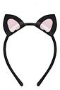 Fantasia de gatinha (Vestido em ribana e paetê. Acompanha arco e rabo removível) 99727 Kukiê Infantil Menina
