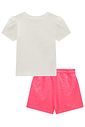 Conjunto de blusa em canelado liz e shorts saia em laise verano 96784 Infanti Infantil Menina Conjunto de blusa em canelado liz e shorts saia em laise verano 96784 Infanti Infantil Menina