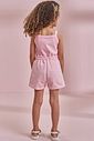 Conjunto de regata em canelado liz e shorts em moletom sem pelúcia 96545 Kukiê Infantil Menina