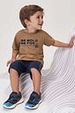 Conjunto de camiseta em meia malha e bermuda em moletom sem pelucia 99226 Johnny Fox Teen Menino