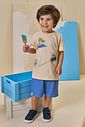 Conjunto de camiseta em meia malha e bermuda em malha alfaiataria com elastano 95052 LucBoo Infantil Menino Conjunto de camiseta em meia malha e bermuda em malha alfaiataria com elastano 95052 LucBoo Infantil Menino