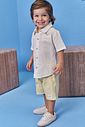 Conjunto de camisa em verano linho e bermuda em linho santorine com elastano 99370 Johnny Fox Teen Menino Conjunto de camisa em verano linho e bermuda em linho santorine com elastano 99370 Johnny Fox Teen Menino