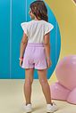 Conjunto de blusa em meia malha e shorts em malha little waffle 95970 Kukiê Infantil Menina