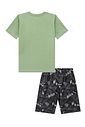 Conjunto de camiseta em meia malha e bermuda em nylon ergonomic com elastano 94853 LucBoo Infantil Menino Conjunto de camiseta em meia malha e bermuda em nylon ergonomic com elastano 94853 LucBoo Infantil Menino