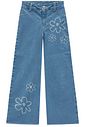 Calça wide leg em jeans com elastano 95404 Infanti Infantil Menina Calça wide leg em jeans com elastano 95404 Infanti Infantil Menina