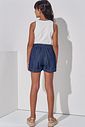 Conjunto de regata em canelado liz e shorts em jeans leve com elastano 98242 Vic Teen Menina Conjunto de regata em canelado liz e shorts em jeans leve com elastano 98242 Vic Teen Menina