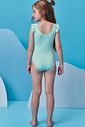 Conjunto de maiô em malha UV dry com proteção UV 50+ com saia em malha textura 98475 Infanti Infantil Menina