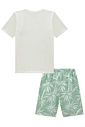 Conjunto de camiseta em meia malha e bermuda em nylon ergonomic com elastano 98695 Johnny Fox Teen Menino Conjunto de camiseta em meia malha e bermuda em nylon ergonomic com elastano 98695 Johnny Fox Teen Menino