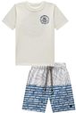 Conjunto de camiseta em meia malha e bermuda em nylon ergonomic com elastano 99563 Johnny Fox Teen Menino Conjunto de camiseta em meia malha e bermuda em nylon ergonomic com elastano 99563 Johnny Fox Teen Menino
