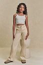 Calça wide leg em sarja com elastano 94603 Lilimoon Teen Menina