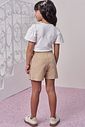 Conjunto de blusa em cotton e short saia em linho com elastano 98783 Infanti Infantil Menina Conjunto de blusa em cotton e short saia em linho com elastano 98783 Infanti Infantil Menina