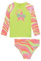 Conjunto de blusa e calcinha em malha com proteção UV50+ 99213 Kukiê Infantil Menina