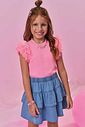Blusa em meia malha 99431 Kukiê Infantil Menina