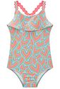 Maiô em malha UV com proteção UV 50+ 93174 Infanti Infantil Menina