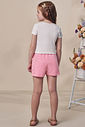 Conjunto de blusa em malha power e shorts em moletom sem pelúcia 98557 Infanti Infantil Menina