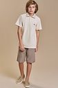 Bermuda em linho santorine com elastano 93374 Johnny Fox Teen Menino