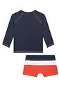 Conjunto de camiseta e sunga em malha UV dry com proteção UV50+ 96125 LucBoo Infantil Menino Conjunto de camiseta e sunga em malha UV dry com proteção UV50+ 96125 LucBoo Infantil Menino