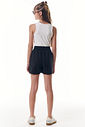 Conjunto de regata em poliamida e short saia em alfaiataria 92683 Vic Teen Menina