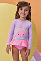 Conjunto de blusa e calcinha em malha com proteção UV50+ 96254 Kukiê Infantil Menina