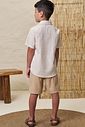 Conjunto de camisa em linho cierro e bermuda em linho santorine com elastano 99031 LucBoo Infantil Menino Conjunto de camisa em linho cierro e bermuda em linho santorine com elastano 99031 LucBoo Infantil Menino
