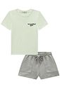 Conjunto de camiseta over em meia malha e shorts em moletom sem pelúcia 95803 Lilimoon Teen Menina Conjunto de camiseta over em meia malha e shorts em moletom sem pelúcia 95803 Lilimoon Teen Menina