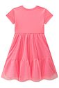 Vestido em canelado e tule brilho 98049 Kukiê Infantil Menina