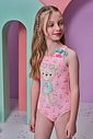 Maiô em malha UV dry com proteção UV 50+ 95676 Infanti Infantil Menina