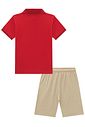 Conjunto de camisa polo em piquet com elastano e bermuda em cotton jeans com elastano 95770 Johnny Fox Teen Menino Conjunto de camisa polo em piquet com elastano e bermuda em cotton jeans com elastano 95770 Johnny Fox Teen Menino