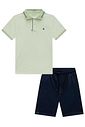 Conjunto de camisa polo em piquet com elastano e bermuda em sarja girassol com elastano 96398 Johnny Fox Teen Menino Conjunto de camisa polo em piquet com elastano e bermuda em sarja girassol com elastano 96398 Johnny Fox Teen Menino
