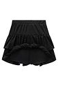 Saia ruffle em anarruga bordada paetê com shorts embutido 98166 Lilimoon Teen Menina