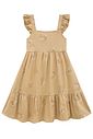 Vestido em blend de linho bordado 96427 Infanti Infantil Menina Vestido em blend de linho bordado 96427 Infanti Infantil Menina