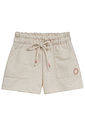 Shorts em moletom sem pelúcia 94714 Kukiê Infantil Menina