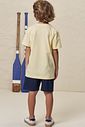 Bermuda em sarja girassol com elastano 99298 LucBoo Infantil Menino