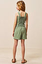 Conjunto de regata e short saia em sarja com elastano 96319 Vic Teen Menina