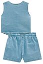 Conjunto de colete e shorts em jeans com elastano 93234 Infanti Infantil Menina Conjunto de colete e shorts em jeans com elastano 93234 Infanti Infantil Menina