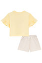 Conjunto de blusa em meia malha e shorts em moletom sem pelúcia 96599 Kukiê Infantil Menina Conjunto de blusa em meia malha e shorts em moletom sem pelúcia 96599 Kukiê Infantil Menina
