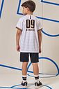 Conjunto de camiseta em malha dry sport e bermuda em nylon super soft com elastano 96733 LucBoo Infantil Menino