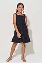 Vestido em tecido plano de viscose 94876 Lilimoon Teen Menina Vestido em tecido plano de viscose 94876 Lilimoon Teen Menina