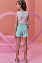 Conjunto de regata em canelado e shorts em moletom sem pelúcia 96320 Infanti Infantil Menina Conjunto de regata em canelado e shorts em moletom sem pelúcia 96320 Infanti Infantil Menina