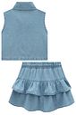 Conjunto de camisa e saia em jeans 97205 Infanti Infantil Menina Conjunto de camisa e saia em jeans 97205 Infanti Infantil Menina