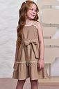 Vestido em linho santorine com elastano 98360 Infanti Infantil Menina Vestido em linho santorine com elastano 98360 Infanti Infantil Menina