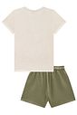 Conjunto de blusa em malha fresh com shorts em molevisco 99142 Infanti Infantil Menina