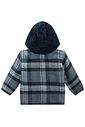 Overshirt em flanela xadrez e pelo carneirinho 92128 LucBoo Bebê Menino